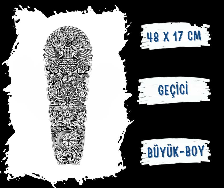 Tribal Figürlü Geçici Dövme